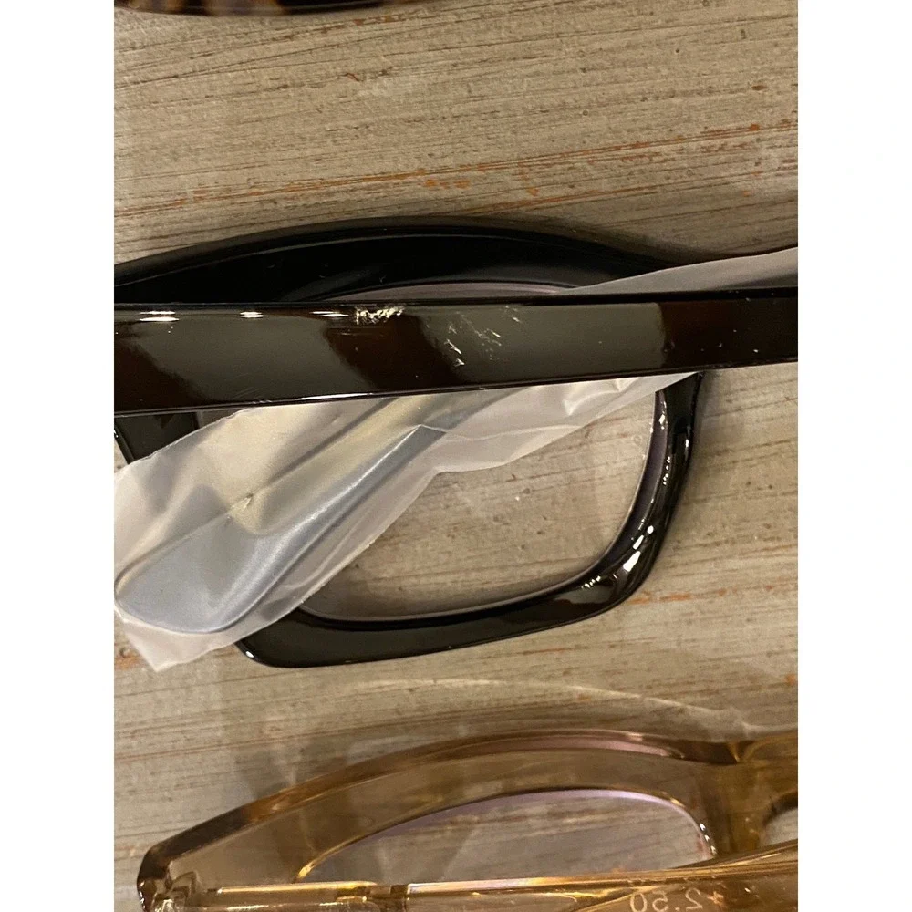 FSRTEP 3 Pack Women Reading Glasses +2.50 Magnification Black Tortoise Champagne